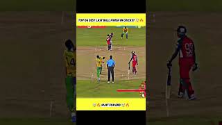 top 6 Best last ball finish in cricket #cricketlover #trendingshorts #cricketshots #cricket