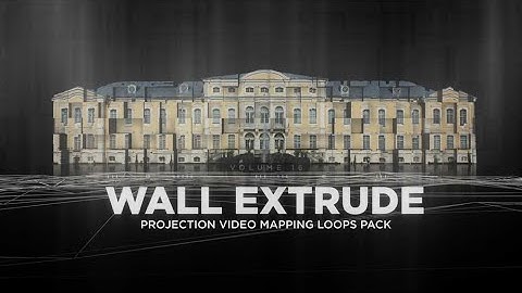 Walls Extrude – Projection Mapping Loops Pack Vol.16 #videomappingloops