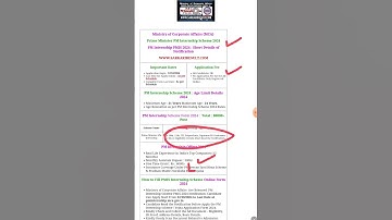 PM Internship Scheme PMIS 2024 Apply Online for 80000