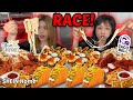 Race our favorite foods taco bell fried cheese spicy chicken creamy alfredo  foodie fare