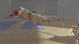 3D Animation - Push Up Workout (Autodesk Maya)