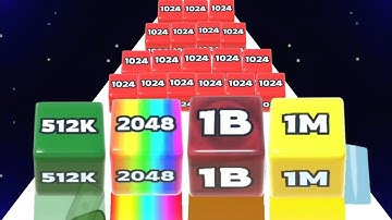 Jelly Run 2048 (vs) Count Master - All Level Gameplay (Android, iOS) Asmr Game