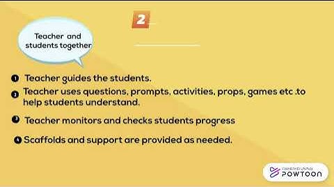 Gradual release of responsibility!