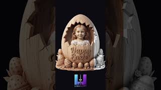 Turn Any Photo into a 3D illusion Easter Egg for laser Engraving 🐣 | Luma-Loft Tutorial
