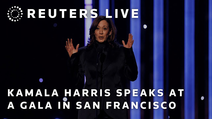 LIVE: Kamala Harris speaks at a gala in San Francisco | REUTERS