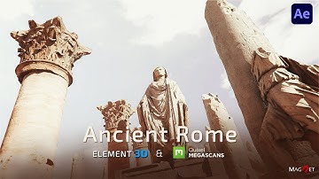 Ancient Rome temple II Element 3D render II Teaser II After Effect