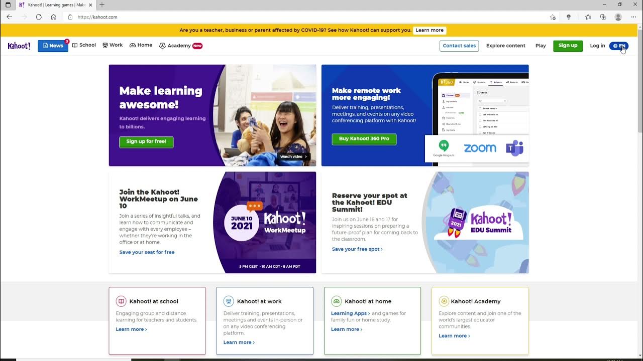 How To Login To Kahoot Account? Kahoot Sign In Instructions 2021 YouTube