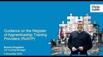 Guidance on the Register of Apprenticeship Training Providers - Webinar
