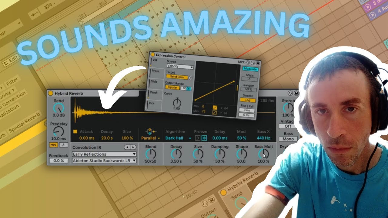Dub techno production with the hybrid reverb in Ableton live - YouTube