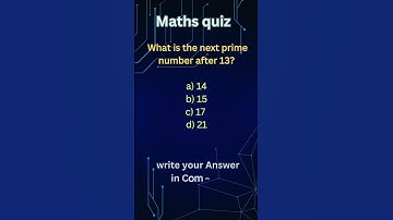 Guess the Prime Number in 3 Seconds! 🚀 #quickquiz #shorts