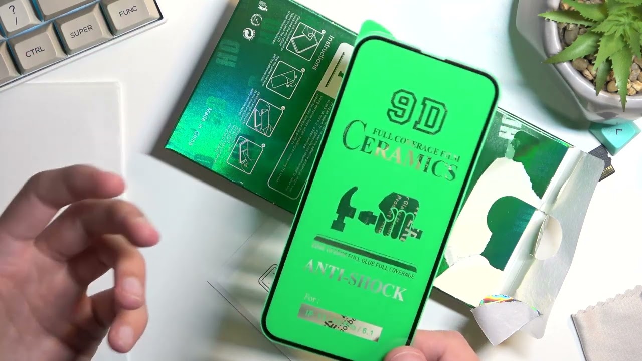 How to Apply Ceramic Screen Protector on iPhone 14 Install Glass