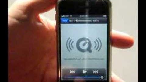 Winamp Remote on iPhone