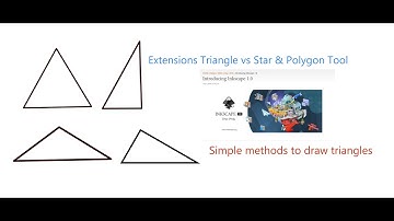 Inkscape Youtube Tutorial on Simple methods drawing Triangles. Extensions Triangle vs Polygon Tool.