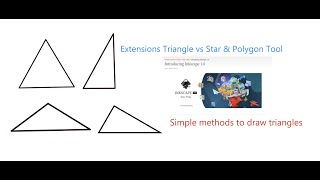 Inkscape Youtube Tutorial on Simple methods drawing Triangles. Extensions Triangle vs Polygon Tool. Wealth