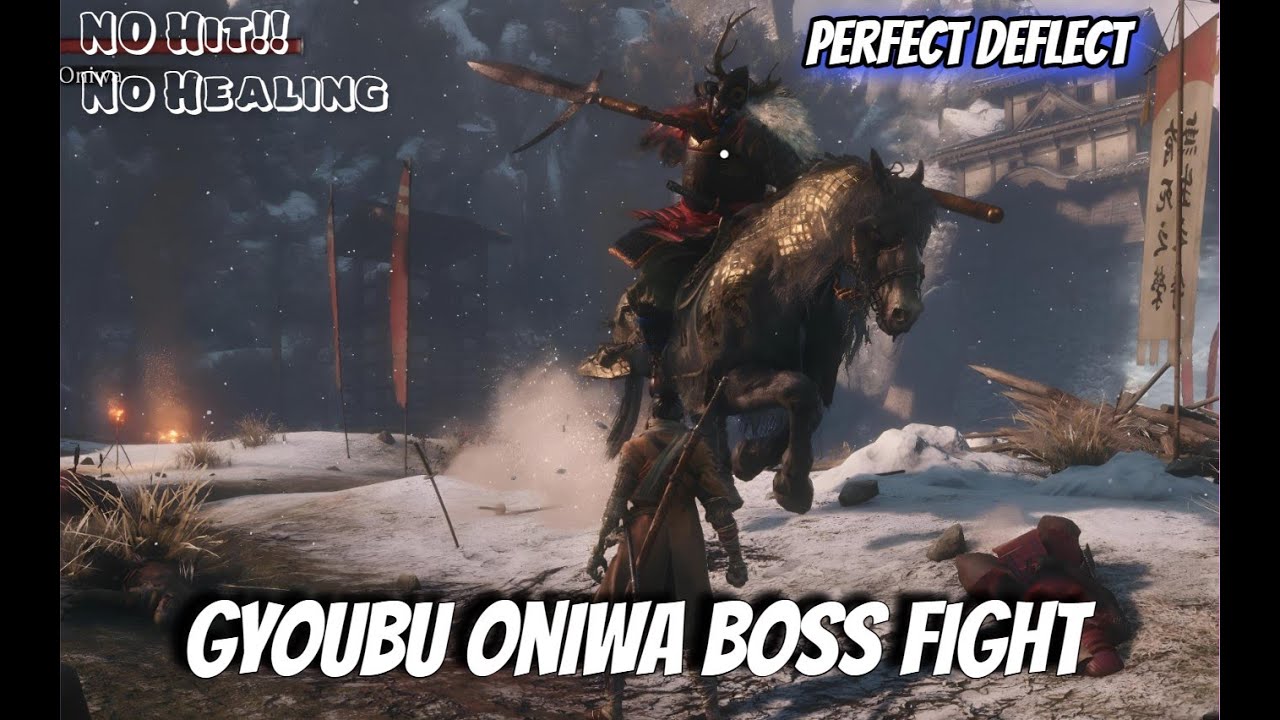 Sekiro :: Gyoubu Oniwa Boss Fight - YouTube