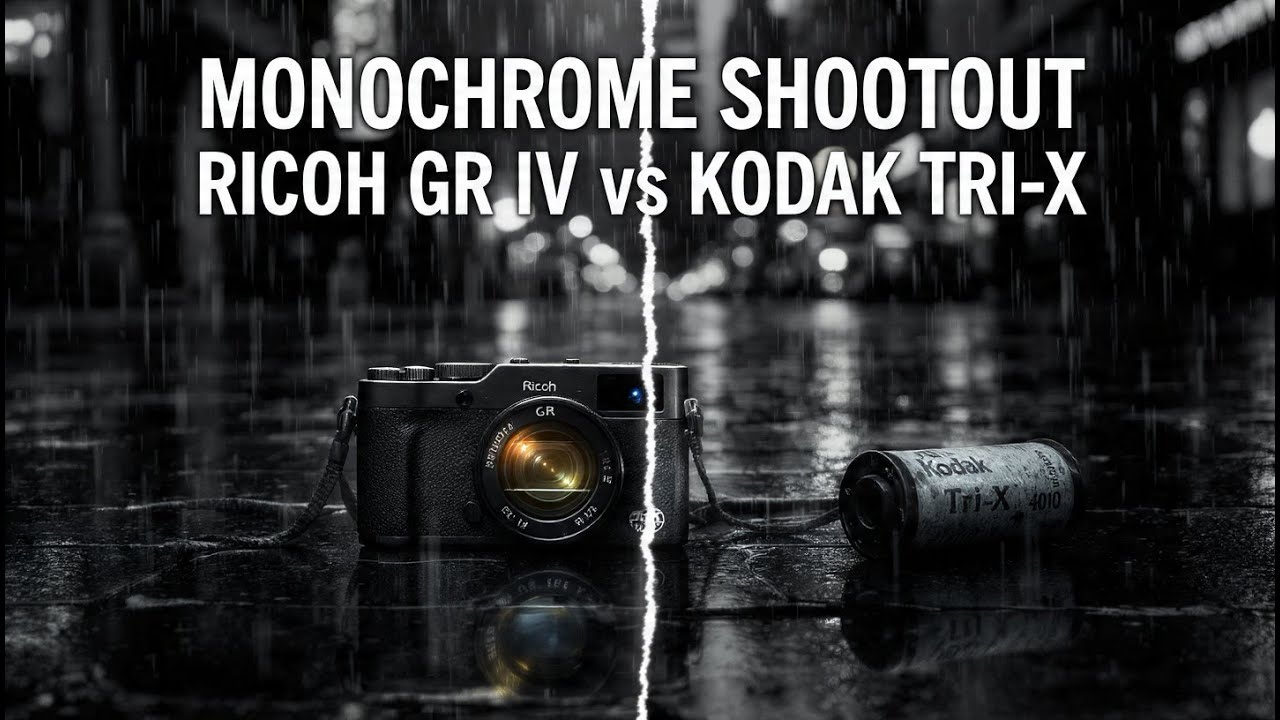 Monochrome Perfection: Ricoh GR IV vs. Legendary Kodak Tri-X 400."