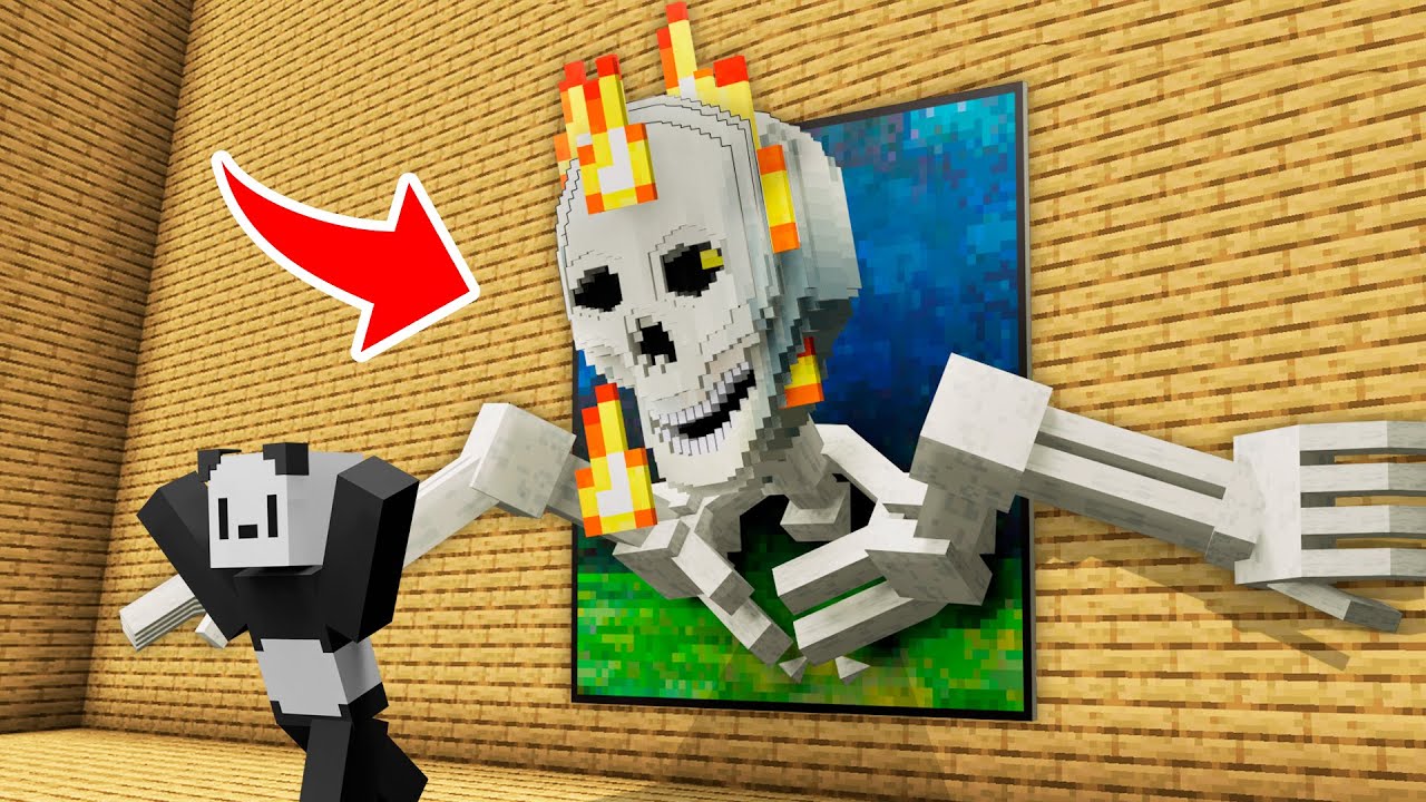 Fiz Pinturas Ganharem Vida No Seu Mundo Do Minecraft...