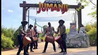 World of Jumanji drummers at Chessington