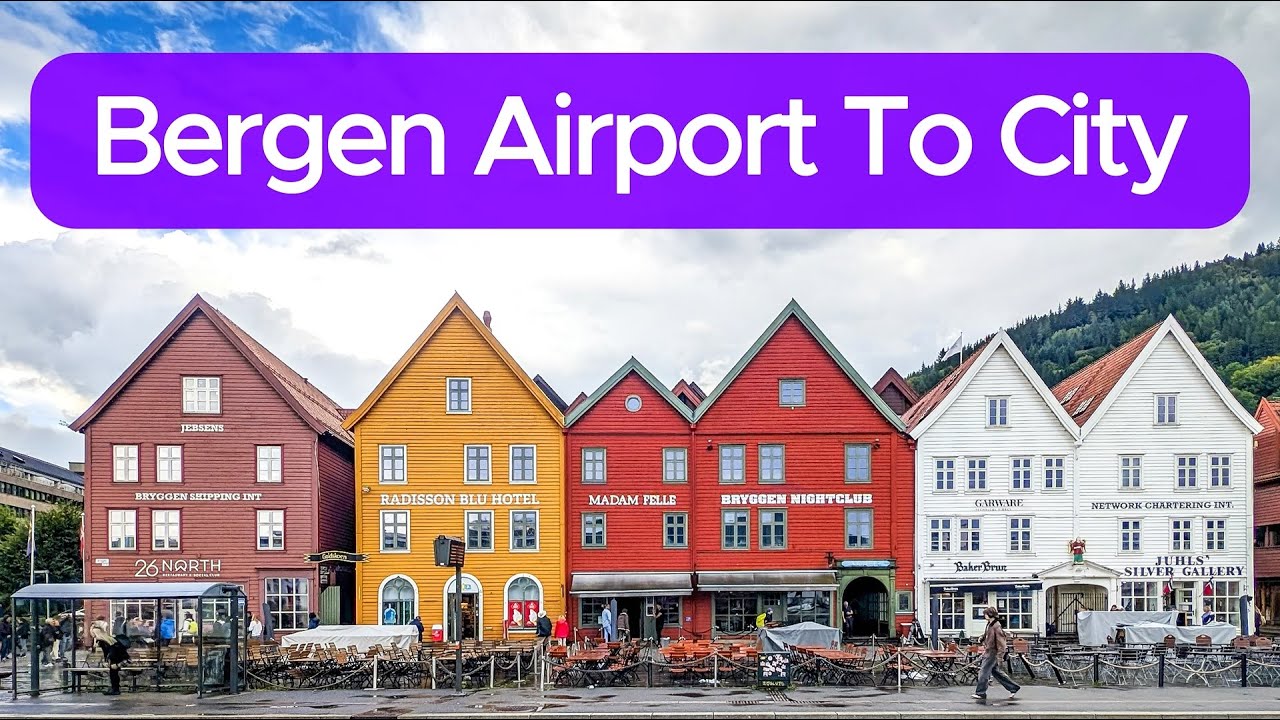 Bergen Airport to City Centre by Airport Express (Flybussen Bus)