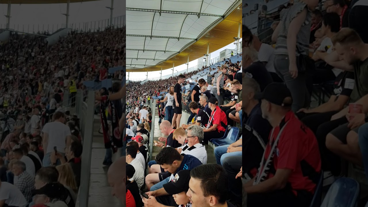 Stadionbesuch in Frankfurt.