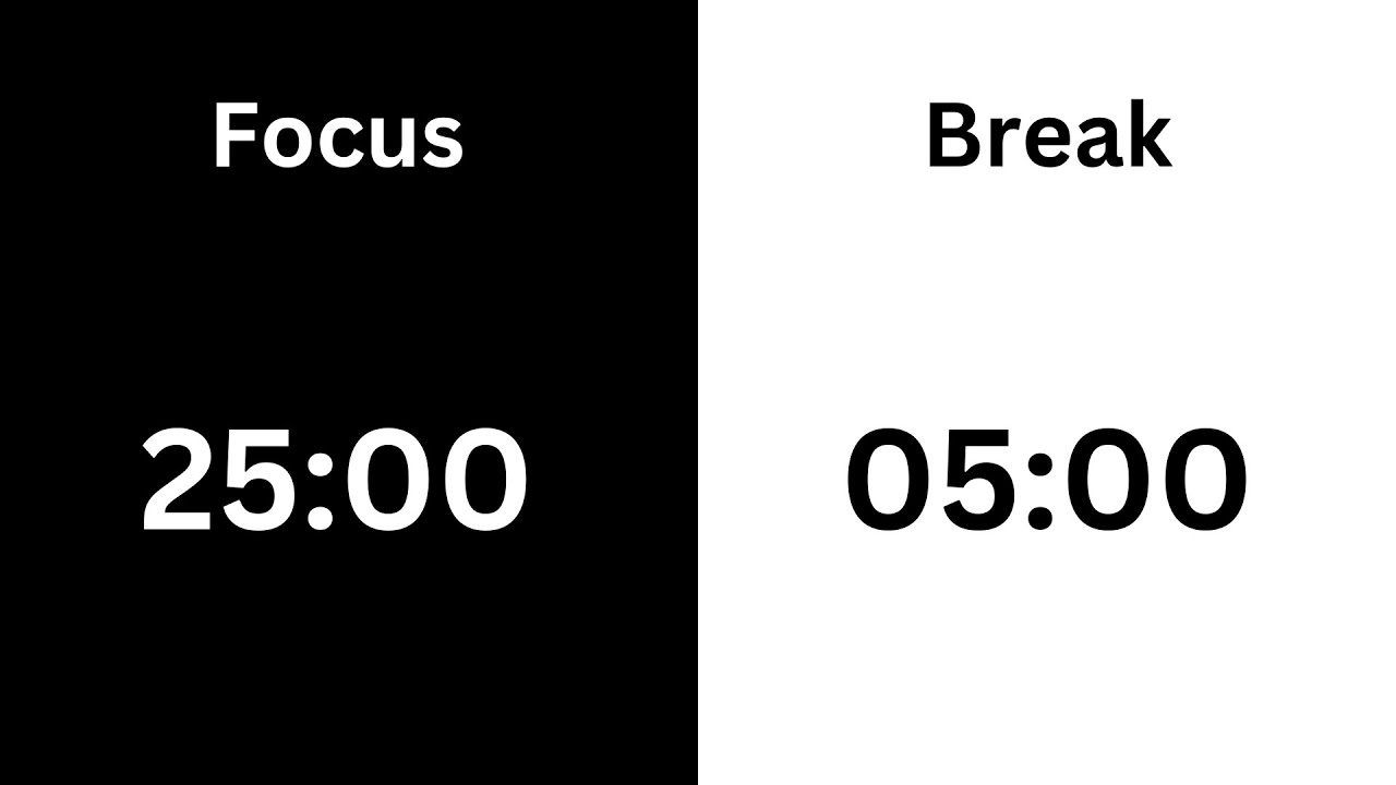 25 / 5 Pomodoro Timer - 3 hours study || No music - Study for dreams ...
