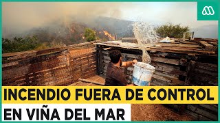 Thumbnail for Incendio descontrolado se acerca a zona urbana de Viña del Mar