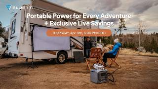 Spring Power Up: Portable Power for Every Adventure + Exclusive Live Savings
Spring is for exploring — and the Bluetti Elite 300 is ready to power every step of your journey.
Whether you’re hitting the road for a spring getaway, hosting a backyard gathering, or prepping your home for the season, discover a better way to power every moment with the Elite 300 — from daily peace of mind to unexpected outages, plus the freedom to go anywhere life takes you.
🔋 3,014.4Wh Capacity
⚡ 2,400W Output
📱 Smart App Control
🏕️ RV-Ready Outlets
🛡️ 6,000+ Cycles LFP Battery
Because power isn’t just for emergencies — it’s for living your spring to the fullest.
✨ Special savings on the official website
We’ll also be showcasing a special co-branded ring during the stream. Spring Power Up: Portable Power for Every Adventure + Exclusive Live Savings