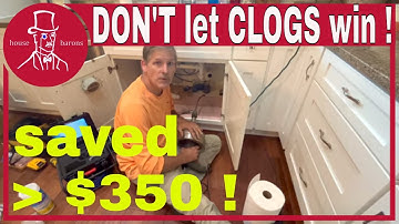 How to Unclog a Kitchen Sink Drain Using a Handheld Powered Auger