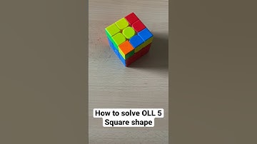 How to solve OLL 5 - Square shape #cfopmethod