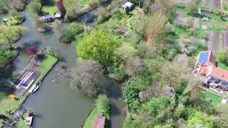 Les hortillonnages d'Amiens vus du ciel