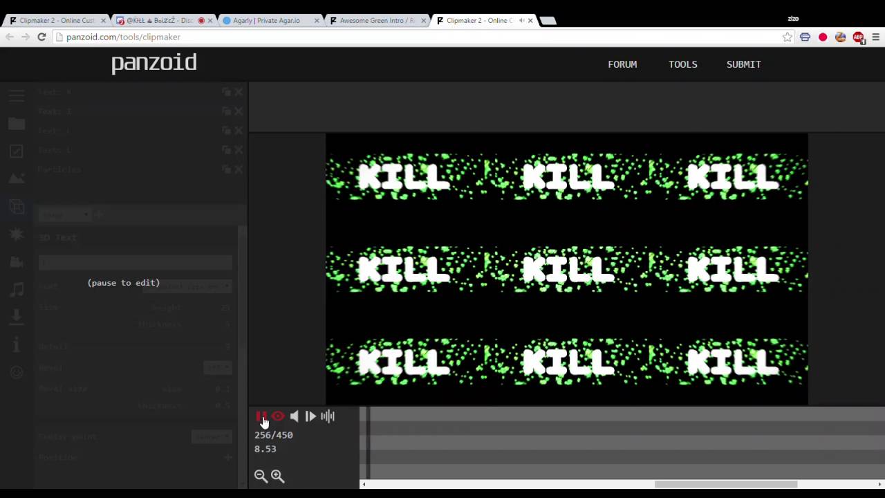Clipmaker 2 Online Custom Video Intro Clip Generator Google Chrome 5 26