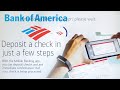 How to Deposit check on mobile phone | Bank of America 🇺🇸