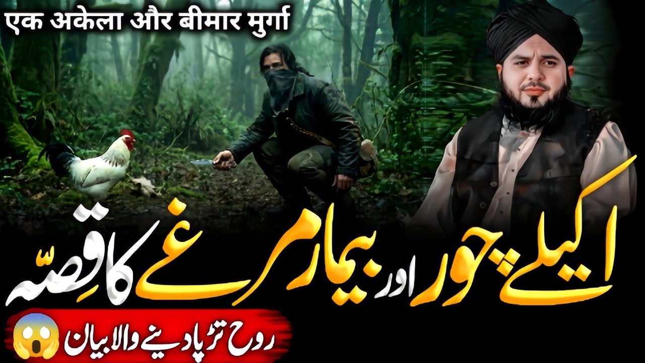 Akely Chor Aur Bemaar Murg😱 Ka Qissa | Heart Touching Bayan | Peer Ajmal Raza Qadri 