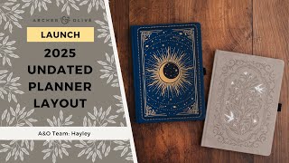 Archer &amp; Olive 2025 UNDATED Planner Layout Flip Through
