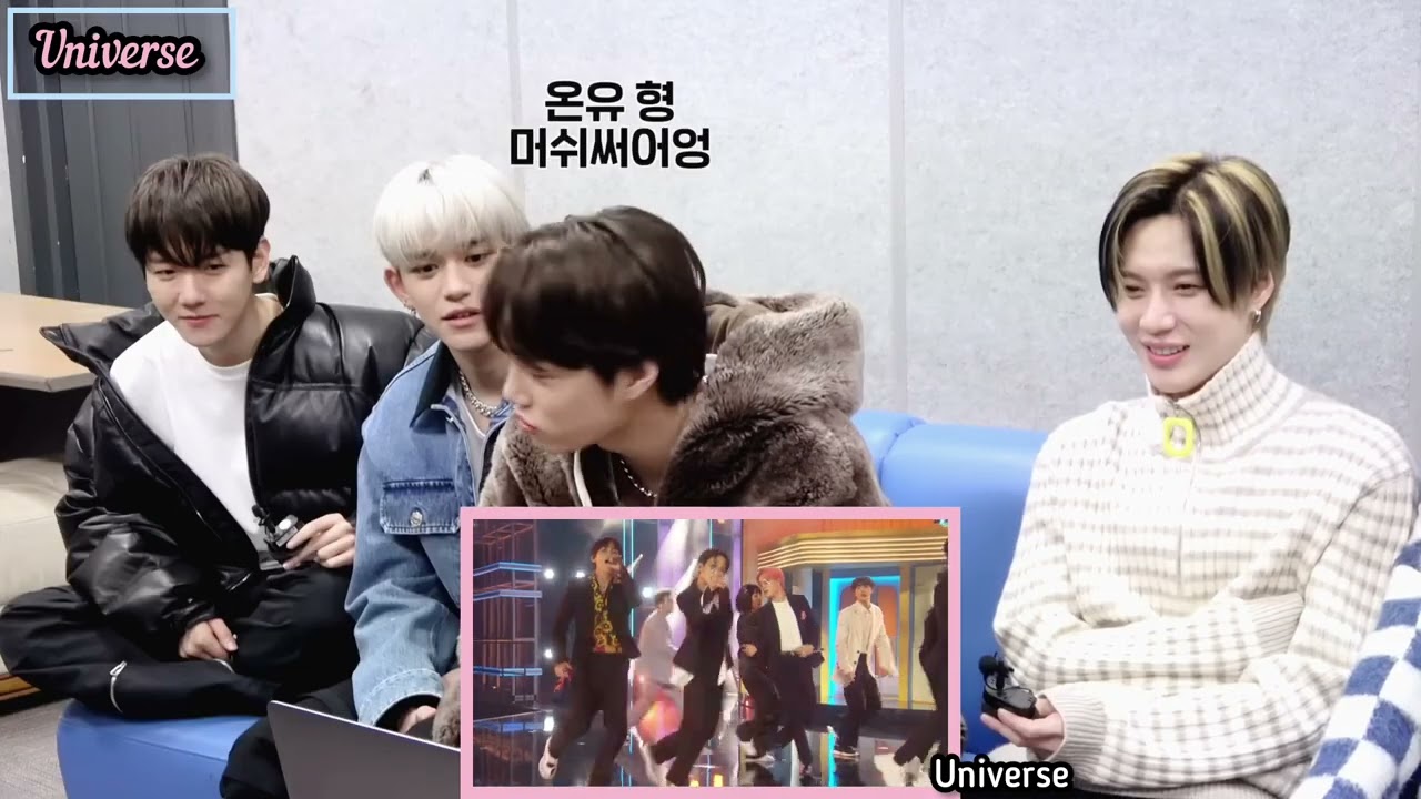 SUPER M reaction to BTS 'Boy with luv' ft.halsey  performance in Billboard (Fan-made 💜)