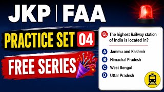 JKP | FAA Practice Set 04 | Free Series 🔥 | JKSSB Most Important MCQs | Exam Preparation 2026