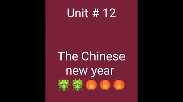 #Unit 12. Grade#8. The Chinese new year. Kp textbook board Peshawar. #English