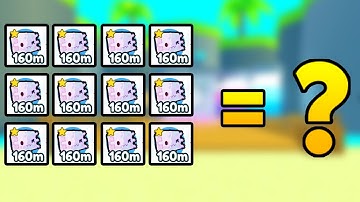 What happens when you fuse 12 Normal Blurred Axolotl? Pet Simulator X (Roblox)