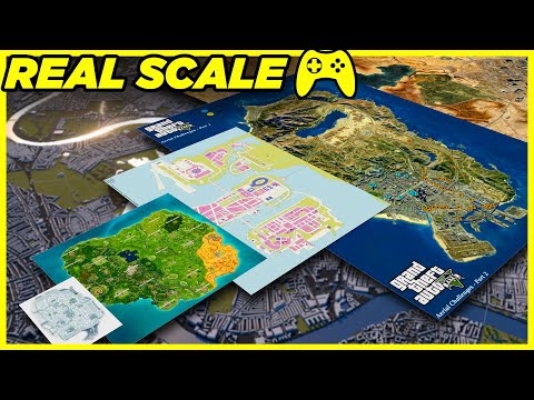 🕹️ VIDEO GAME MAP Size Comparison (REAL SCALE) 🎮