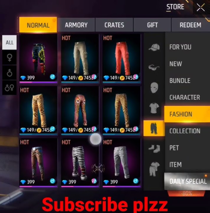 Best Male Dress Combination From Store || Sara Gaming FF #freefire #subscribe