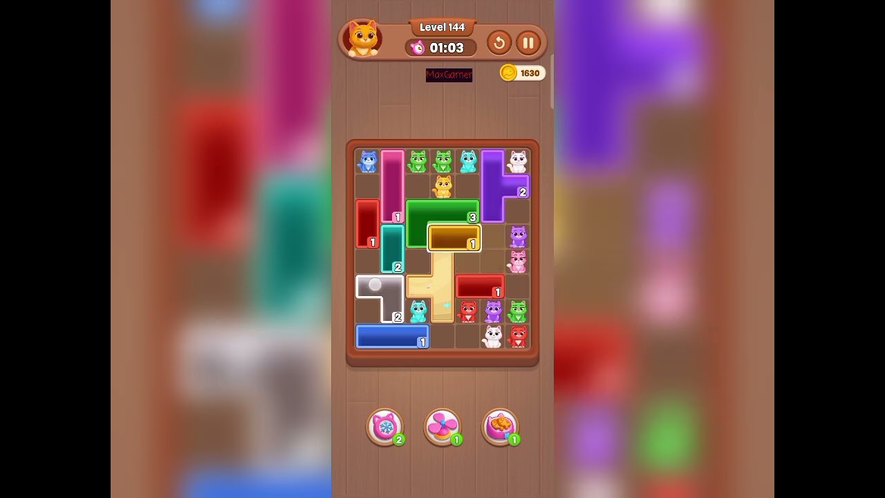 Catdom: Color Hole level 144 gameplay walkthrough solution