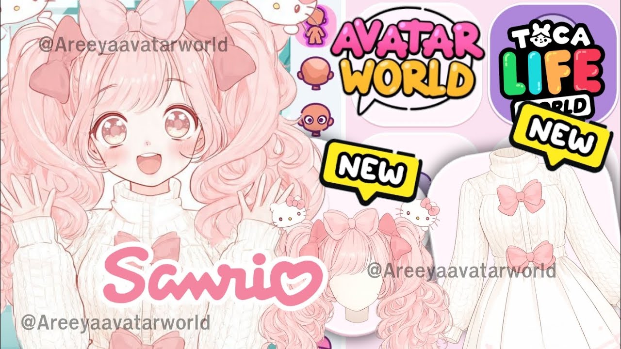 КАК СОЗДАТЬ НОВУЮ МИЛУЮ ДЕВОЧКУ САНРИО ИЗ HELLO KITTY 🩷 В МИРЕ АВАТАРА И МИРЕ ТОКА-БОКА 😍🌎