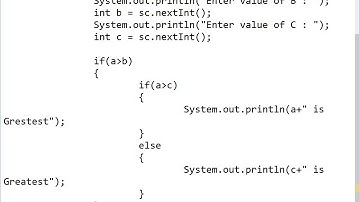 [2020]-Programming in JAVA - Control Structure - Decision Making - Nested If else Practice
