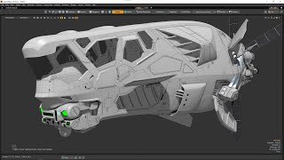 SpaceShip Modeling TimeLapse Part 42