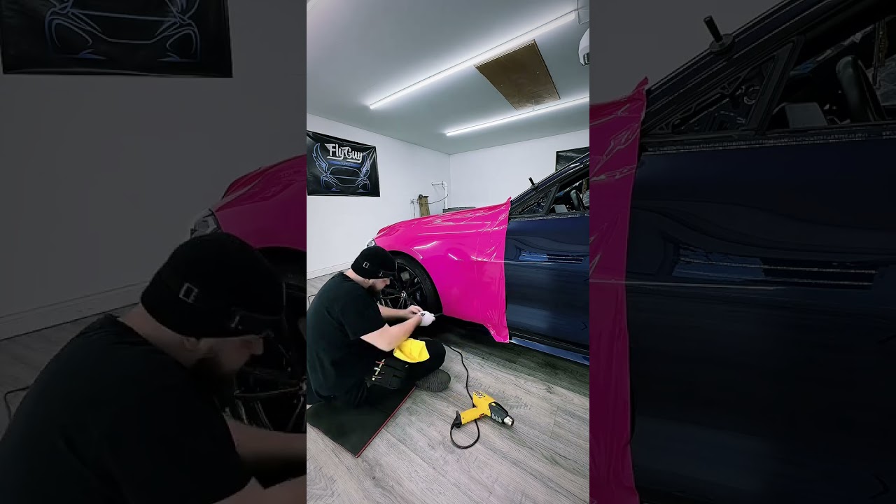 Using KPMF Gloss Momentum Pink to create a stunning two-toned BMW design 🙌