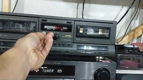 Technics RS-TR313 Double Cassette Deck Playback Demonstration 8.20.2021