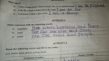 Class 4 Model Activity task Solution. English part 4.