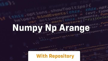 numpy np arange
