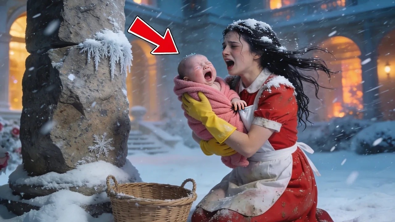 Pauvre servante découvre l'enfant du parrain abandonné sous la pluie – Son geste vous boulevers