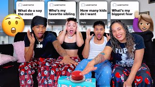WHO KNOWS ME BEST👀? MY MOM & BROTHER VS MY BF |Vlogmas day 20
